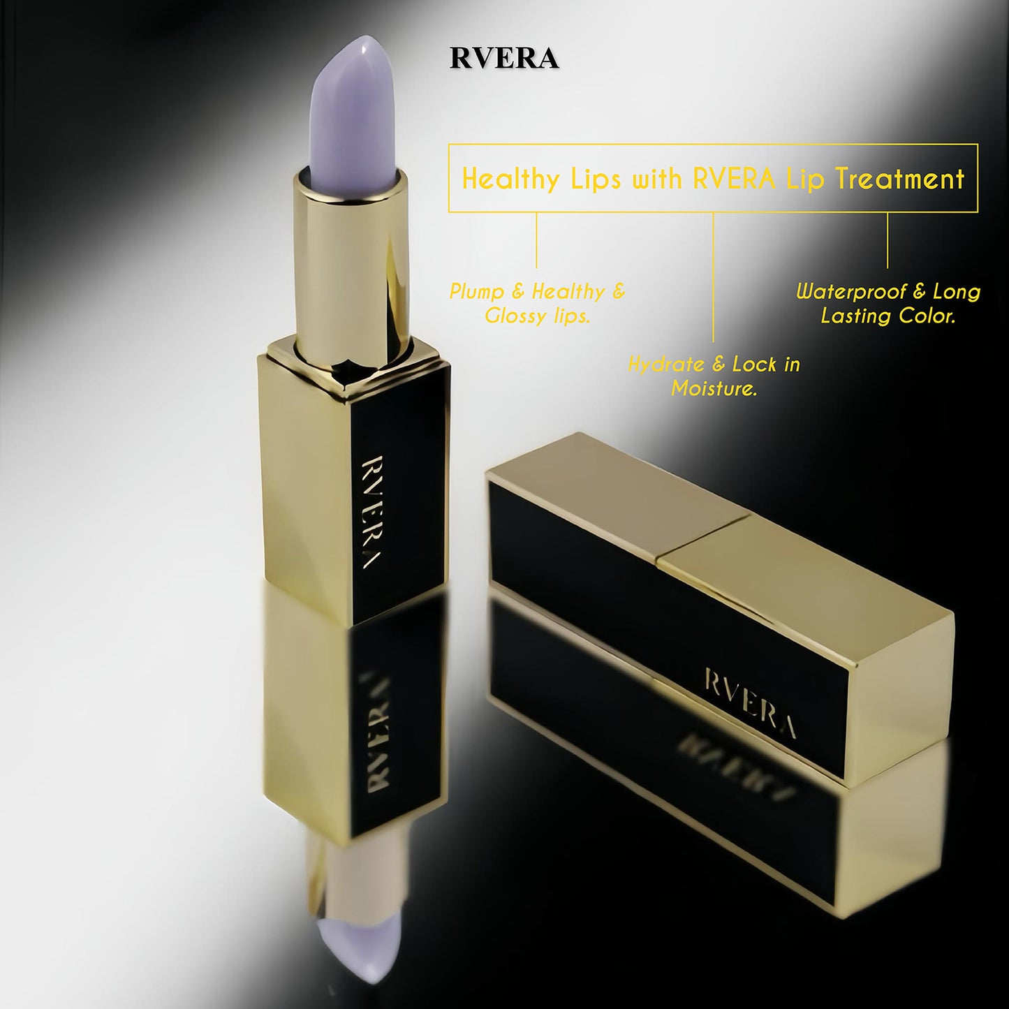 RVERA Limited Edition Blue Glossy Color Impression Lasting Lipstick