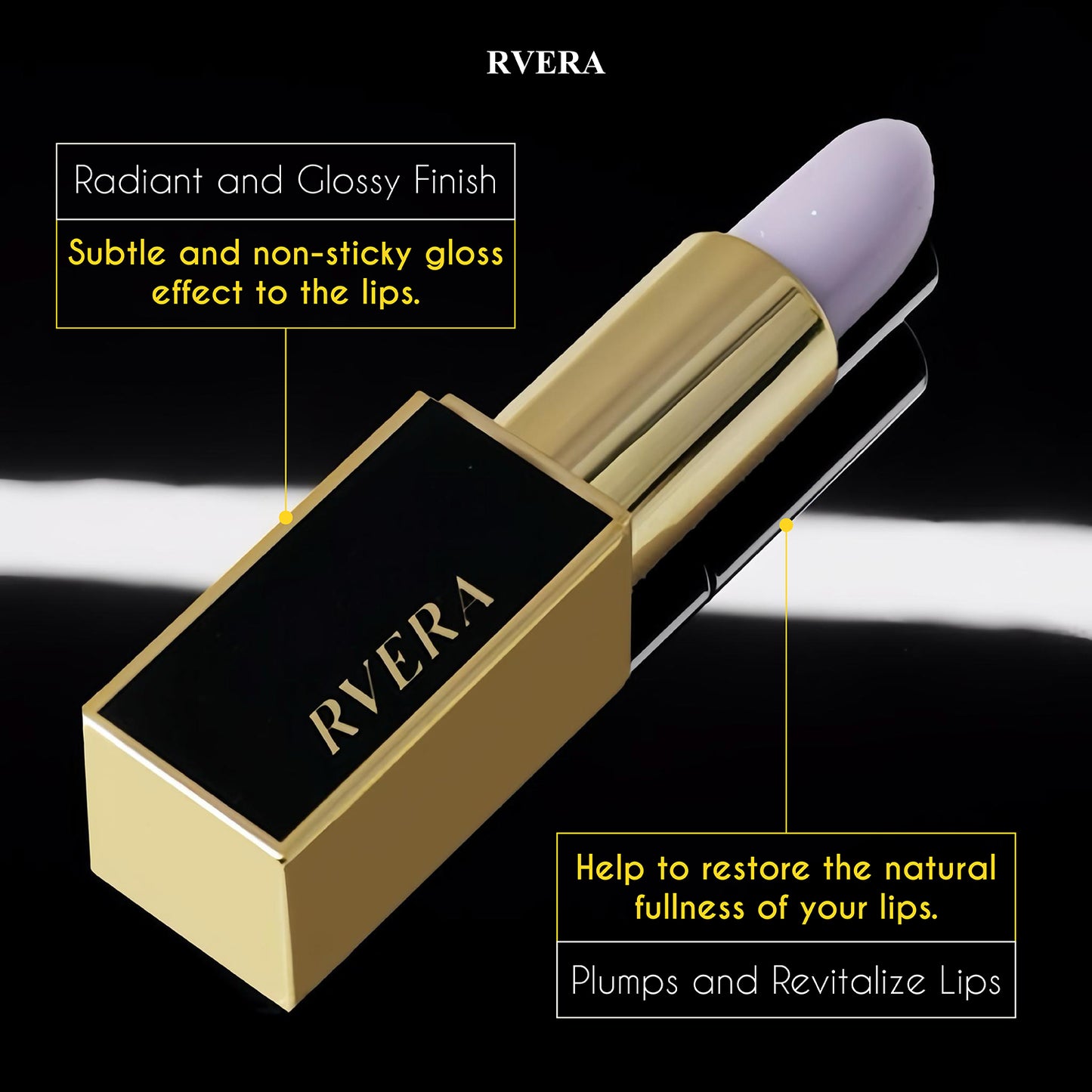 RVERA Limited Edition Blue Glossy Color Impression Lasting Lipstick