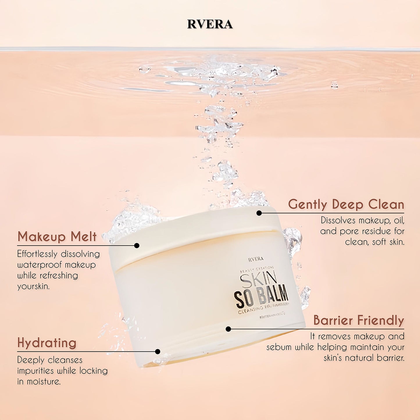 RVERA Skin Balm Makeup Remover for All Skin Types 80ML