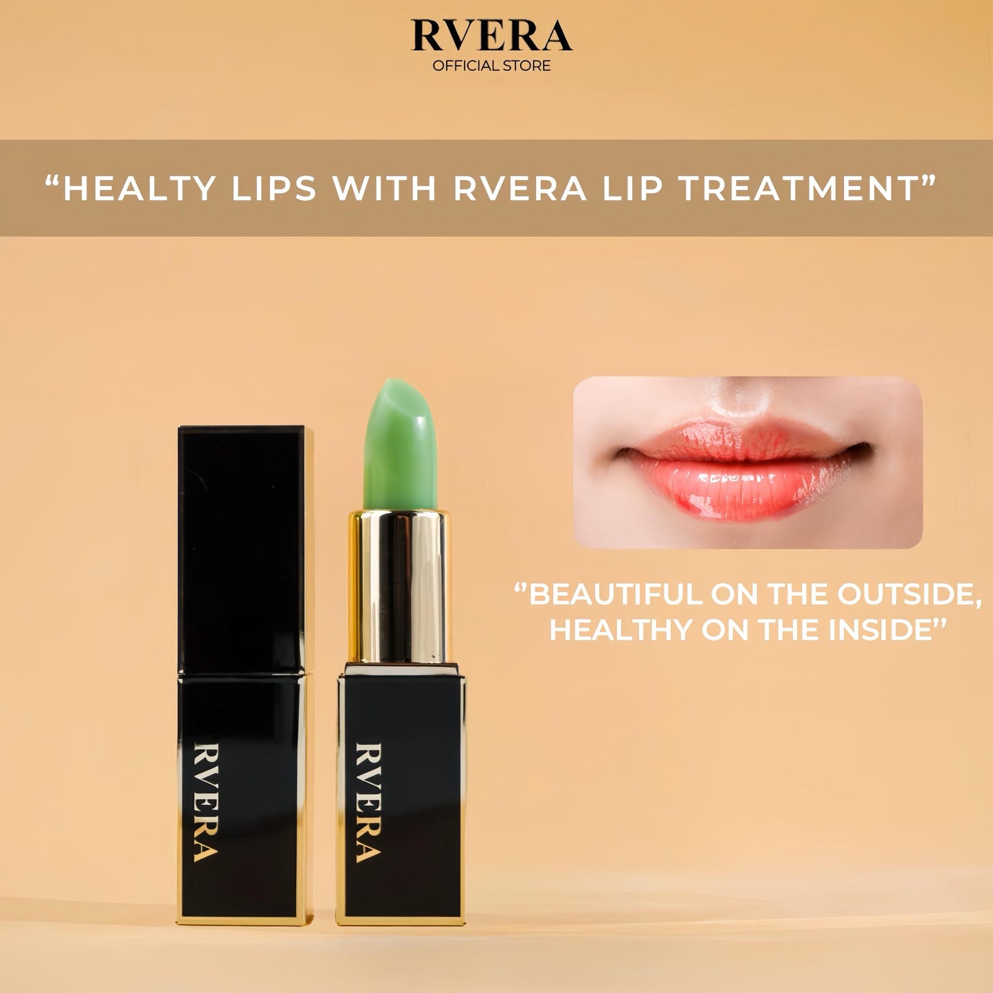 RVERA Primary Color Impression Lasting Lipstick 3.6g Changes Color