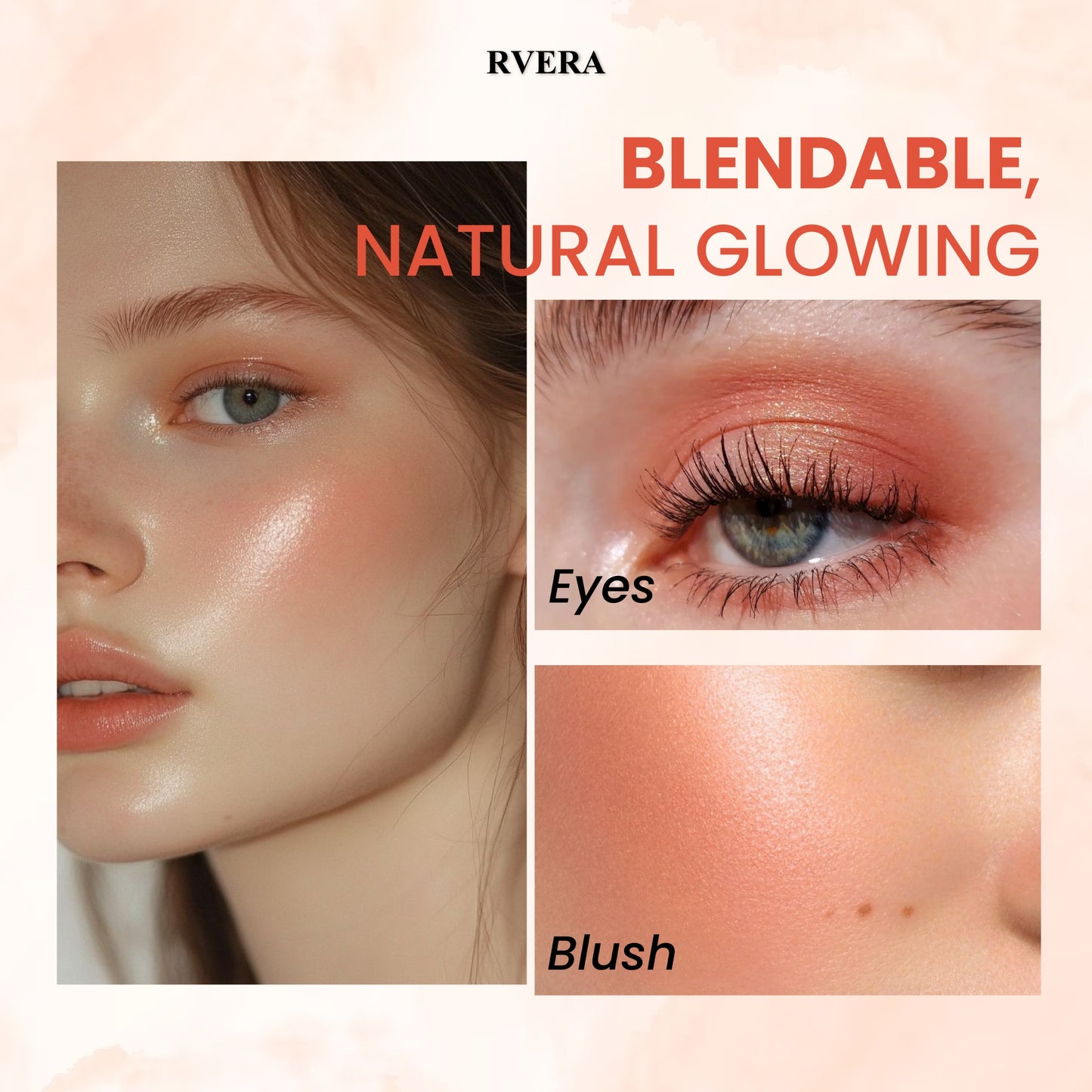 RVERA Beautee Shimmer Blusher Orange Pearl