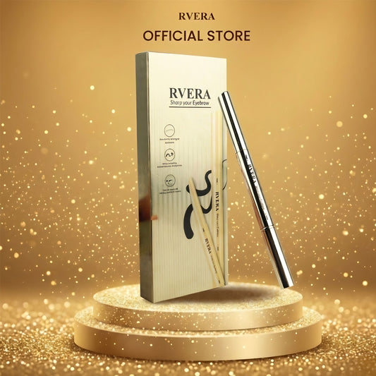 RVERA 3D Eyebrow Pencil Coffee Brown, Sharp & Soft