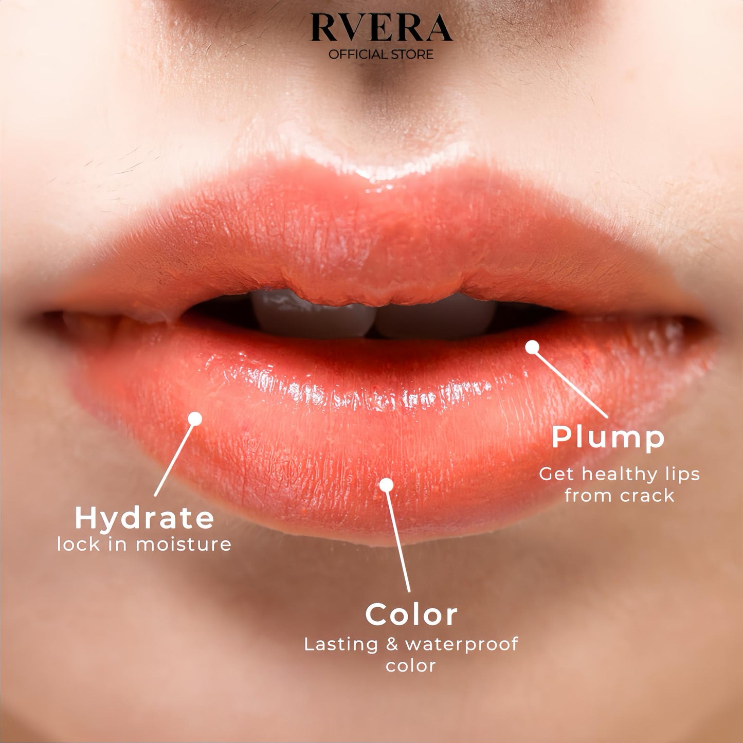 RVERA Primary Color Impression Lasting Lipstick 3.6g Changes Color