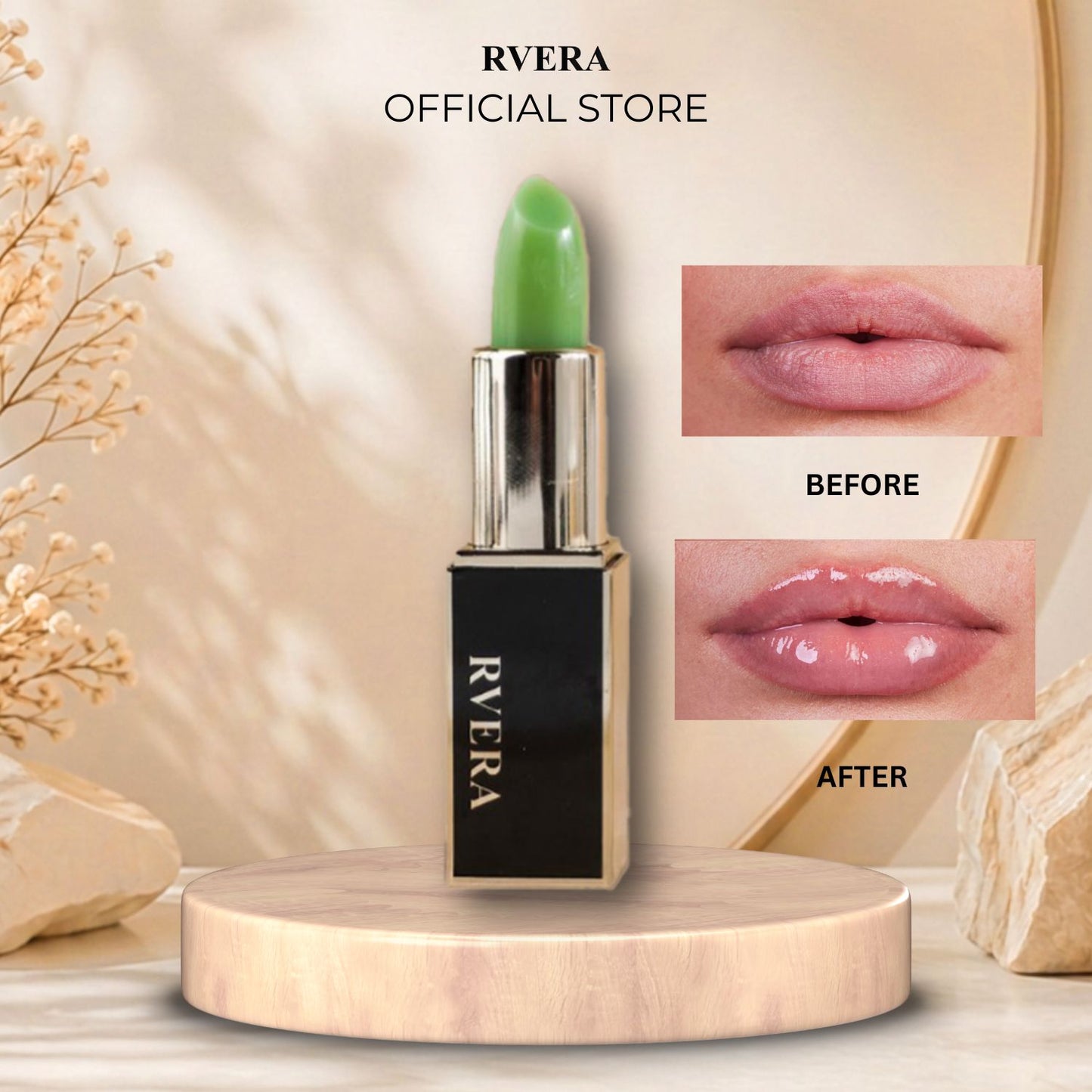 RVERA Primary Color Impression Lasting Lipstick 3.6g Changes Color
