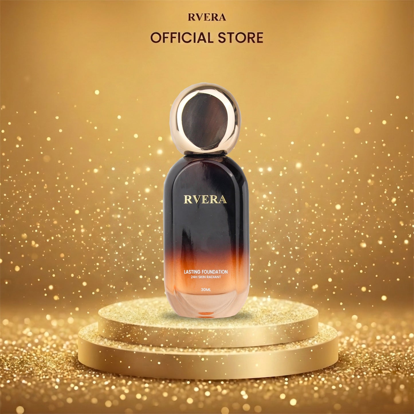 RVERA Glow Lasting Foundation Light Vanilla, Vanilla and Sweet Ivory 30ml Stay Radiant 24H Lasting